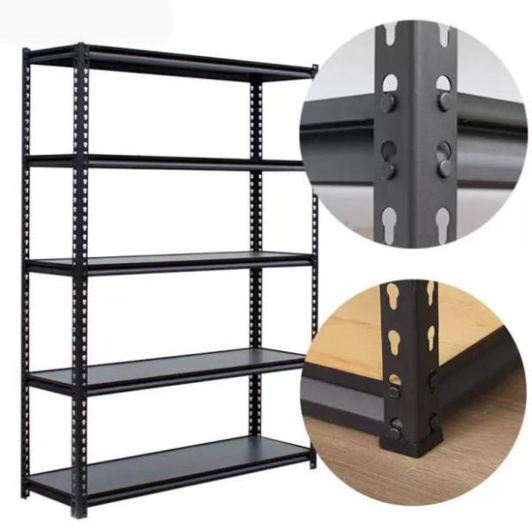 Bolted Or Boltless Type Light Duty Metal Shelving Multilayer Storage Rack For Home Office