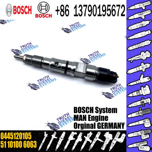 Diesel Fuel Engine Injector Assemblies 0445120105 Common Rail Injector