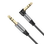 Right Angle Plug 1/4 Inch Jack 10ft Braided Electric Guitar Audio Cable 6.35mm