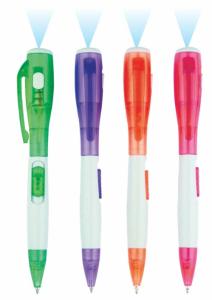 Wholesale plastic led flashlight pen, two use plastic pen in low price from factory directly from china suppliers