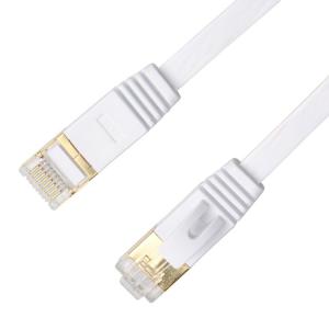 Wholesale Cat6 Network Ethernet Lan Cables White With Gold Shielded Snagless Rj45 Connectors from china suppliers