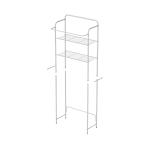 3-Tier Laundry Room Shelf Over The Washing Machine Storage Rack Bathroom