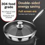 New Arrival Kitchen Cooking Frying Pan Frypan Non Stick Honeycomb 18/8 304