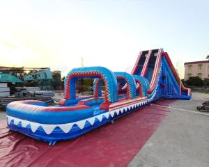 Wholesale Quadruple Stitching Outdoor Inflatable Water Slides For Amusement Park from china suppliers