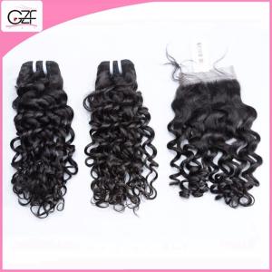 Wholesale Paypal Hot Selling Hair Deep Wave Light Brown Wholesale Virgin Peruvian Hair with Closure from china suppliers