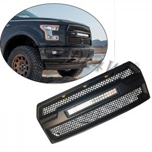 China Raptor Style Auto Front Grill Mesh with 120w LED Bar For Ford F150 2015-2017 on sale