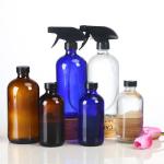 Cobalt Blue Glass Trigger Spray Bottle 250ml 500ml 1000ml Glass Boston Lotion