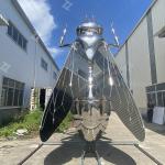 Mirror Polished Stainless Steel Bee Sculpture For Outdoor Decoration