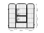 80x80cm x8pcs Black Powder Coated Wire Mesh Small Size Dog Kennel,Pet Cages