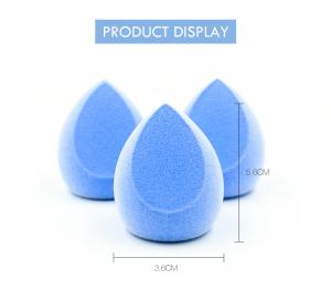 Wholesale Blue Face Makeup Sponge Puff Facial Cosmetic Concealer Cream Foundation Powder Blender Puff Set Egg Stand Holder Box from china suppliers