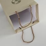 Custom Eco Packaging Solutions Skincare Beauty Paper Shopping Bag With Handle