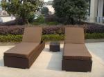 Wicker / Cane / Rattan Sun Lounger Storage Box For Balcony / Lawn