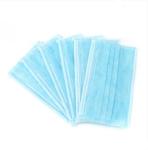 Breathable Disposable Mouth Mask , Blue Face Mask Multi Layered Stereo Design