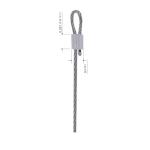 Cable Loop Die Cast Terminals Galvanized Wire Rope Components YW86028