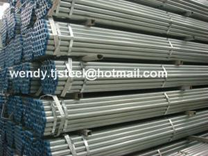 China Tianjin Port Wholesale Round Hot Dip Galvanized Iron Pipe Price For Construction on sale