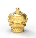 Gold Color New Design Perfume Bottle Cap Crown Shape Zamak Material