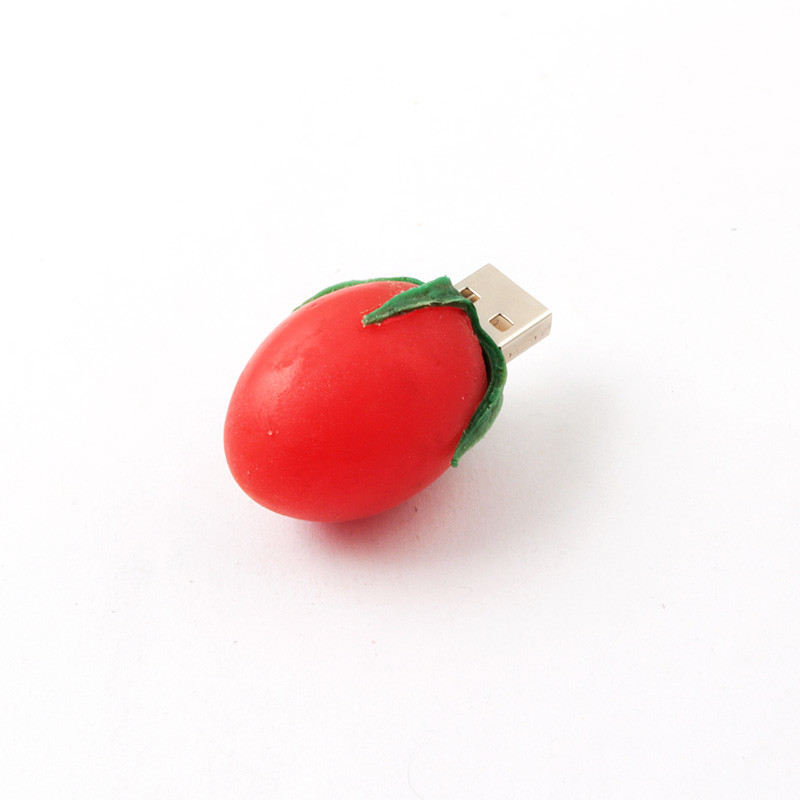 Tomato shaped to Actual Food Personalized USB Flash Drives with 7-15 Days Lead Time