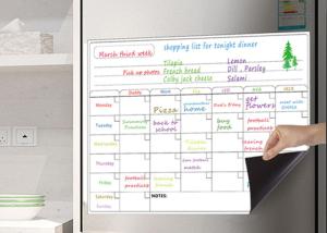 Wholesale Monthly Planner Refrigerator 17X12 Inch Magnetic Perpetual Calendar Custom Magnetic Notepads from china suppliers