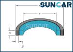 SPGN Piston Seal Hydraulic Cylinder Compact Seals