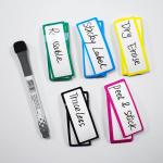 PET Film Reusable Dry Erase Adhesive Labels Waterproof SGS