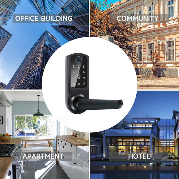 Electronic Card Password WiFi Keyless Digital Smart Fingerprint Deadbolt Door Lock