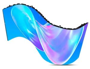 Wholesale P1.875 Flexible LED Display Screen Magnets Front Service For Creative Designs from china suppliers