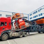 Mini Precast Concrete Mobile Batching Plant Equipment For Aggregates Mixing