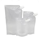 biodegradable Portable Water Bag Transparent Beverage Oil Packing 8OZ 16OZ 32OZ