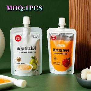 Wholesale Customized Logo Eco-Friendly Biodegradable Pe Plastic Juice Bags Digital Printed Stand-Up Spout Pouch Bag For Liquids from china suppliers