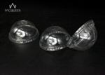 Plastic Clear Dome Disposable Lids For Smoothie / Apple Juice High Clarity