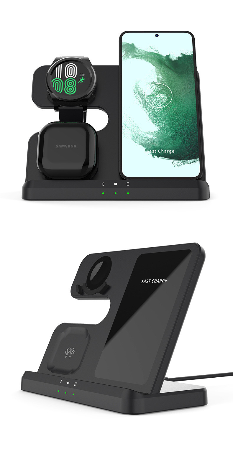 Foldable Flat Wireless Charger Indicator Light Fidget Spinner Light 5V/2.1A Input