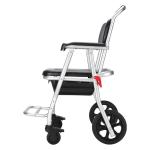 Folding Commode Shower Chair With Bedpan Home Care 26*56*87CM Black