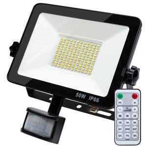 Wholesale IP66 Outdoor Remote Control CCT Dimming Motion Sensor LED Flood Light with CE ROHS UKCA Certified from china suppliers