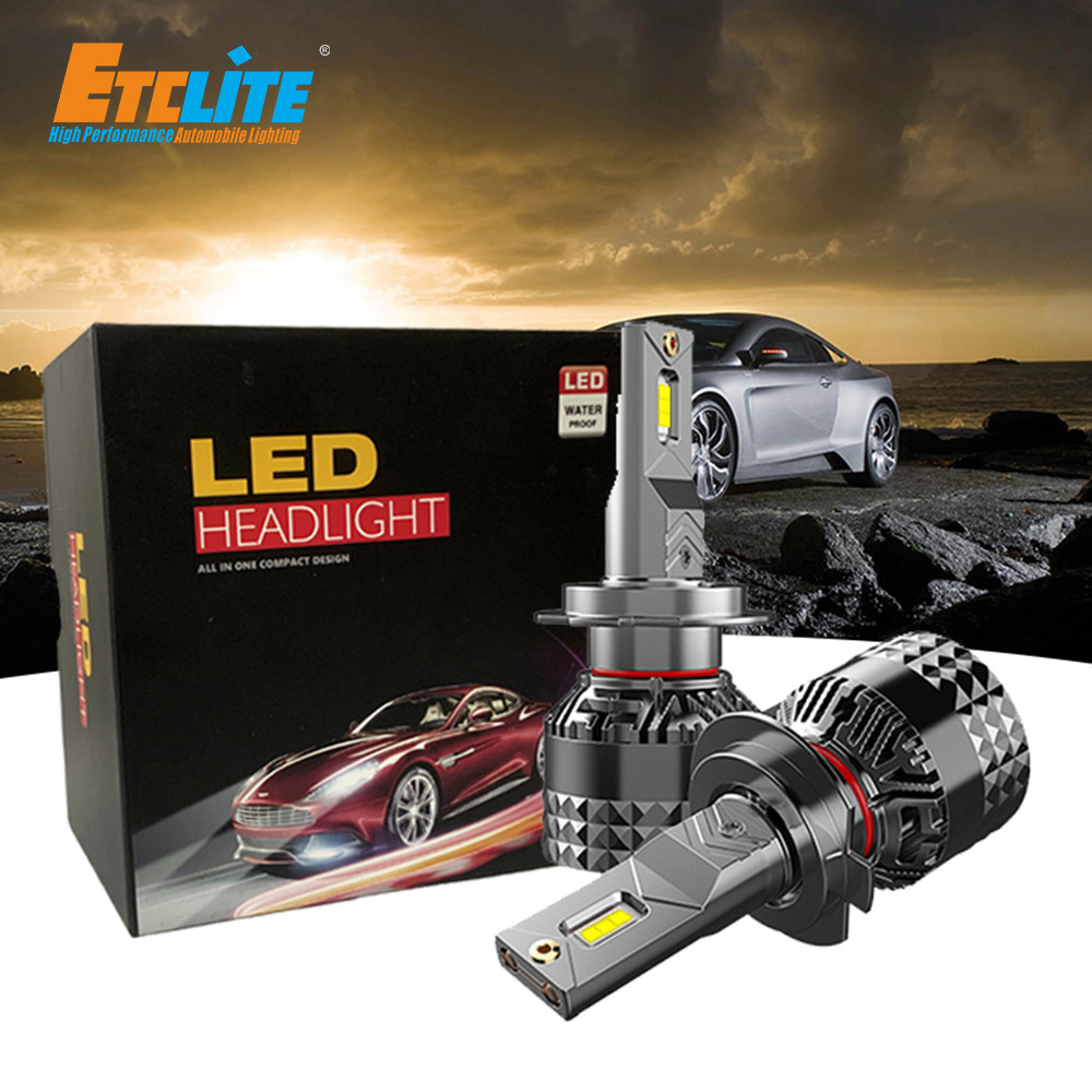 Bright Car H4 Led Headlight Bulbs 10000LM 6500K Color Temperature