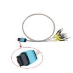 FTTH Multimode MTP LC Fiber Optic Patch Cable Ferrule OM3 OM4 12 Fibers 0.7mm 0