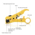 RJ45 TJ4512 CAT5 CAT5e Chrome Vanadium Network Repair Tool Kit