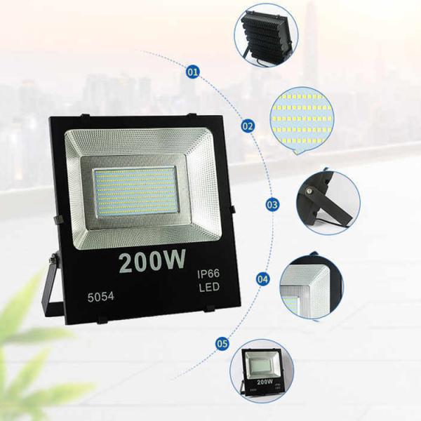 Sports Stadium Lighting Floodlight With 50000 Working Time Powered LED Flood Lights