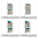 Skincare Shop Rack Iron Containing Gray Facial Mask Cabinet For Compact Shop
