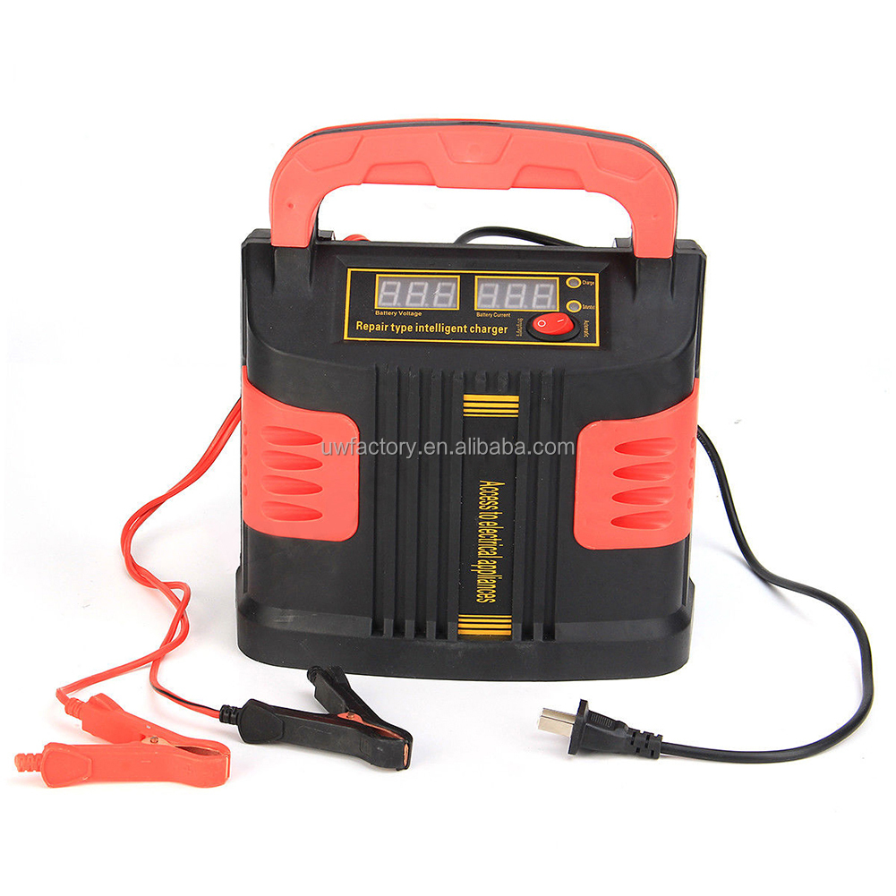 12V/20A Universal Automatic Pulse Repair Trickle 12V 10A 24V 5A Lead Acid Battery Charger with Short Circuit Protection