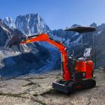 Micro Mini Excavator Machine 1100kg for Soil Agricultural Orchards