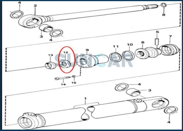 VOE4784843 VOE 4784843 Piston Rod Seal For Cylinder SUNCARSUNCARVOLVO L90B L120C