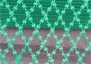 Wholesale Sprayed Welded Square Hole Razor Mesh Fence 10X15 Razor Blade Barbed Wire from china suppliers