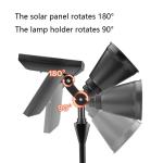 Solar Power Supply 4 Led Spotlight Ip65 Waterproof Solar Spot Light for Outdoor