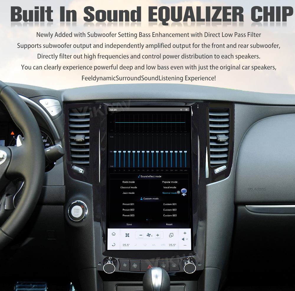Car Radio Android 11 Head Unit For Infiniti FX35 QX70 GPS Navigation Stereo Recorder