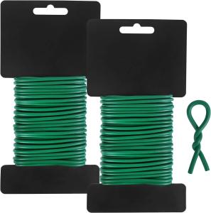 Wholesale Multi-Function Green Coated Twist Tie To Support Plant Tie Up Bags For Home Office from china suppliers