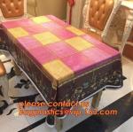 Popular Colorful Plastic Pvc Dining Table Cover,PVC PEVA compound table cloth/