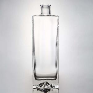 Wholesale Super Flint Glass Custom Mountain Base 750ml Whisky Rum Glass Liquor Bottle for Vodka Gin from china suppliers