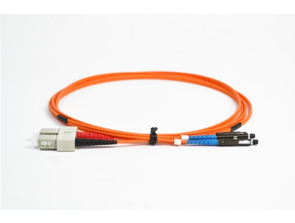 Quality SC/UPC-MU/UPC Optical Fiber Patch Cord Multimode Duolex 50/125 OM2 for sale