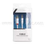 Brand new and original Pisen 3.5mm to 2RCA audio cable, Pisen audio output for