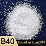 B205 Ceramic Microbeads Sandlasting Media B40 Matt Metal Surface